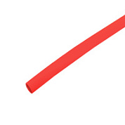 Трубка термоусадочная 3.0/1.5мм, красная REXANT