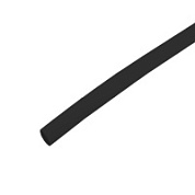 Трубка термоусадочная 3.0/1.5мм, чёрная REXANT