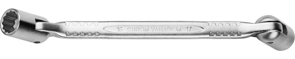 Ключ KRAFTOOL шарнирный двухстор. 18*19мм, Cr-V